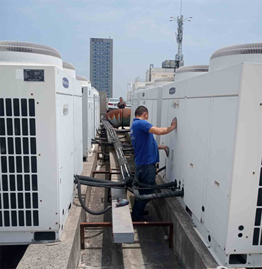 衡东中央空调制热和不制冷系统维修方法